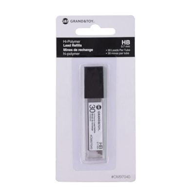 PENCIL LEADS 0.7MM 30/TUBE 1PK