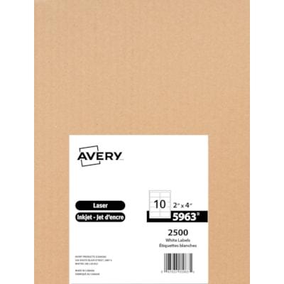 SHIPPING LABEL LASER 4X2 AVERY