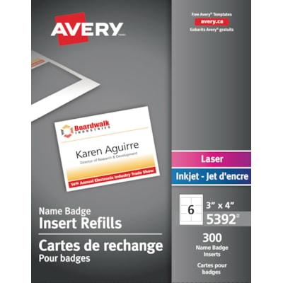 REFILL LASER NAME TAGS KIT 3X4