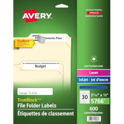 FILE FOLDER LABEL LASER BLUE