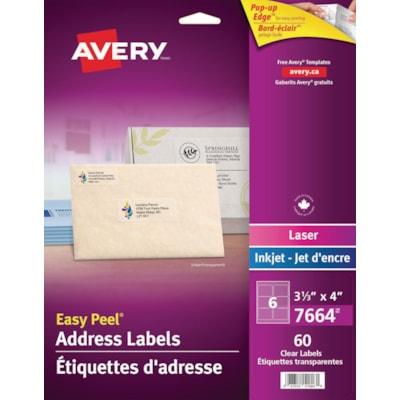 CLEAR MAILING LBLS 1   X ?