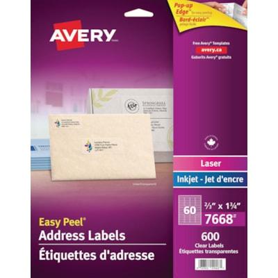 CLEAR MAILING LBLS 4  X 3?