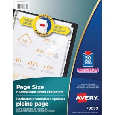 AVERY SHEET PROTECTORS DIA CLR