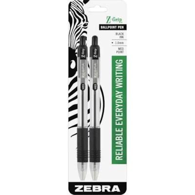 Z-GRIP RET BP BLACK INK 2PK