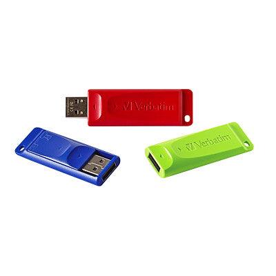 8GB SNG USB 3PK COLOR
