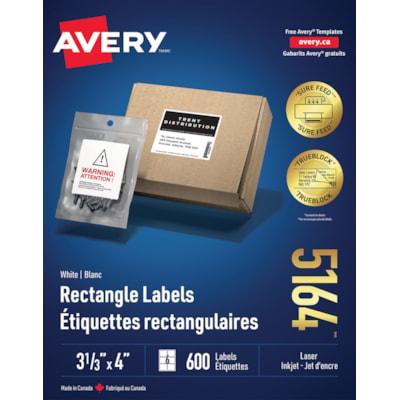 ADDRESS LABEL LASER 4X3-1/3