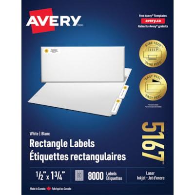 RETURN ADDRESS LABEL 1-3/4X1/2