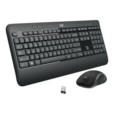 Logitech MK540 Advanced Wireless Keyboard and Mouse Combo for Windows, 2.4 GHz Unifying USB-Receiver, Multimedia Hotkeys, 3-Year Battery Life, for PC, Laptop