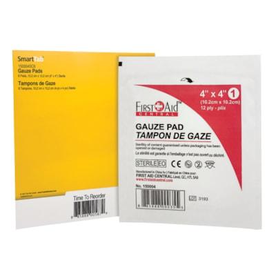 FAC GAUZEPAD 4 ,STERILE-6/ BAG