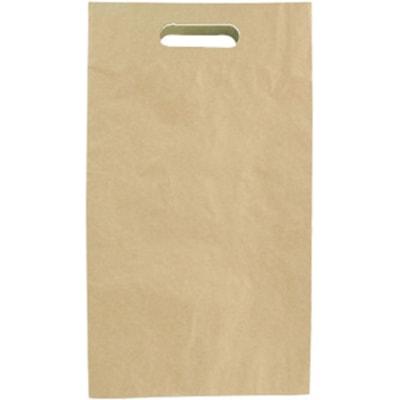 KRAFT DIE CUT BAGS MED 10X2X15