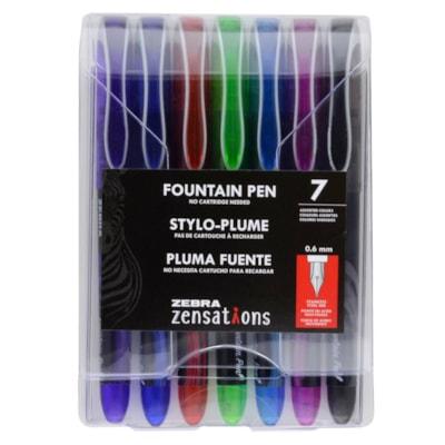 FOUNTAIN PEN ASST 7PK