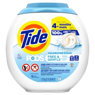 TIDE LIQUID PODS FREE & GENTLE