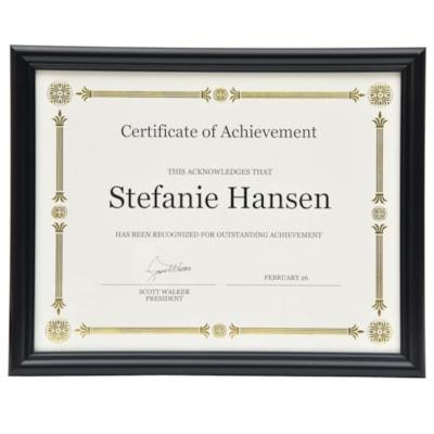 CERTIFICATE FRAME BLACK