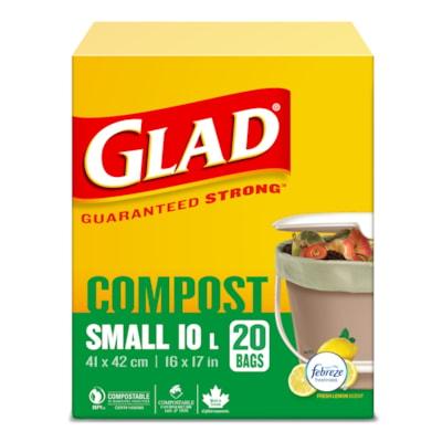 GLAD COMPOSTABLE 9.8L KITCHEN