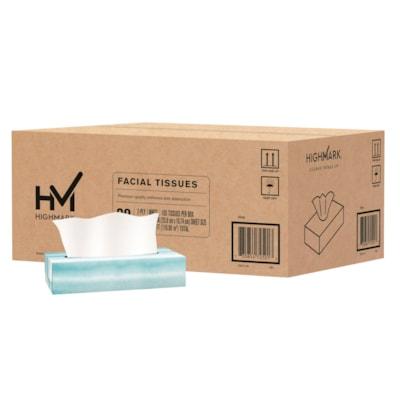 Highmark Facial Tissue - 2 Ply - White - 100 / Box - 30 / Case