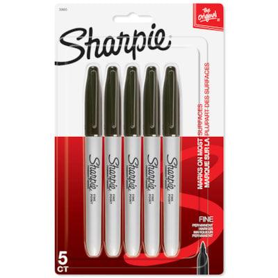 SHARPIE BLK 5/PK