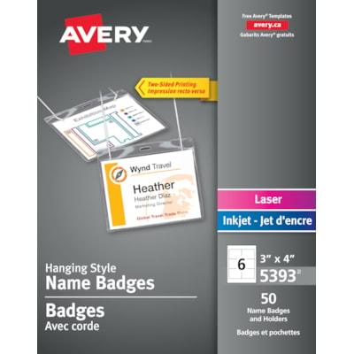 NAME TAG KIT LASER 3X4 50/BX