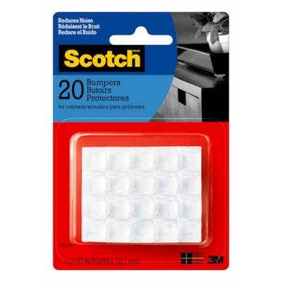 SCOTCH SQ BUMPERS CLR 20/PK