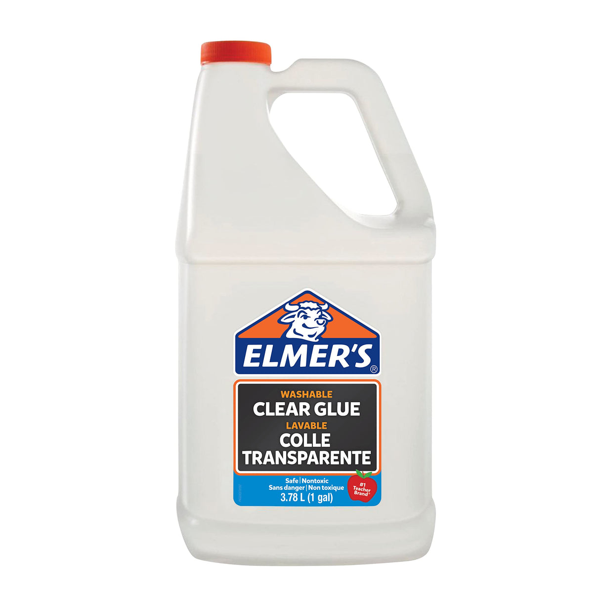 Elmer's Liquid School Glue, Clear Glue, Washable, Great for Making Slime, 3.78-L