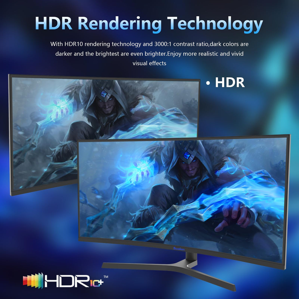 Sealan 34 inch Curved Ultrawide Computer Gaming Monitor 165Hz,UWQHD 3440x1440,1500R -PIP,1ms (MPRT),HDR, 300nits, sRGB99%,FreeSync,HDMI2.0(TMDS) x2,DP1.4 x2,Eye Care,VESA,Support Lifting Base