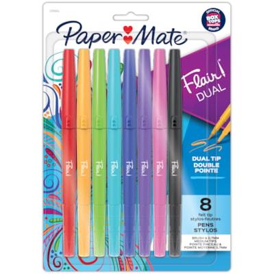 PAPERMATE BRUSH CARD ASST 8/PK