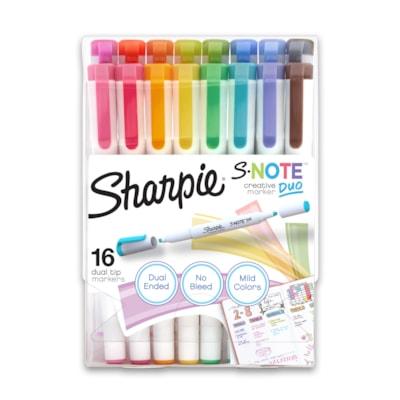 SHARPIE S-NOTE DUAL TIP 16CT