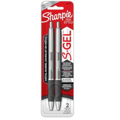 SHARPIE GEL GNMTL0.7MMBK2/PK