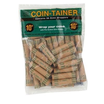 MERANGUE COIN TUBE DIMES36/PK