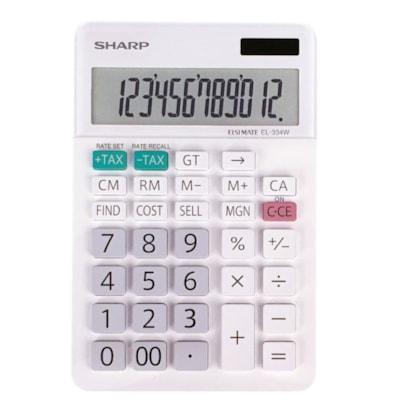 SHARP DESKTOP WHT 12DIGIT CALC