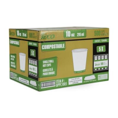 IECO 10OZ COMPOST CUP 5PK/CS