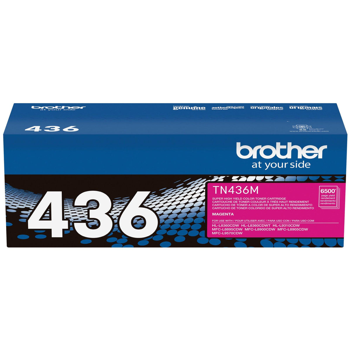 Brother TN436M Magenta Toner Cartridge, Super High Yield