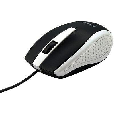 CORDED OPTICAL MOUSE WHITE