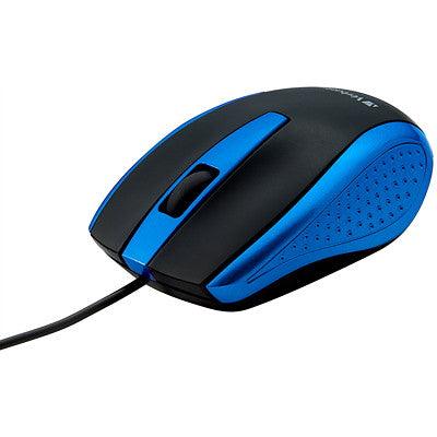 CORDED OPTICAL MOUSE BLUE
