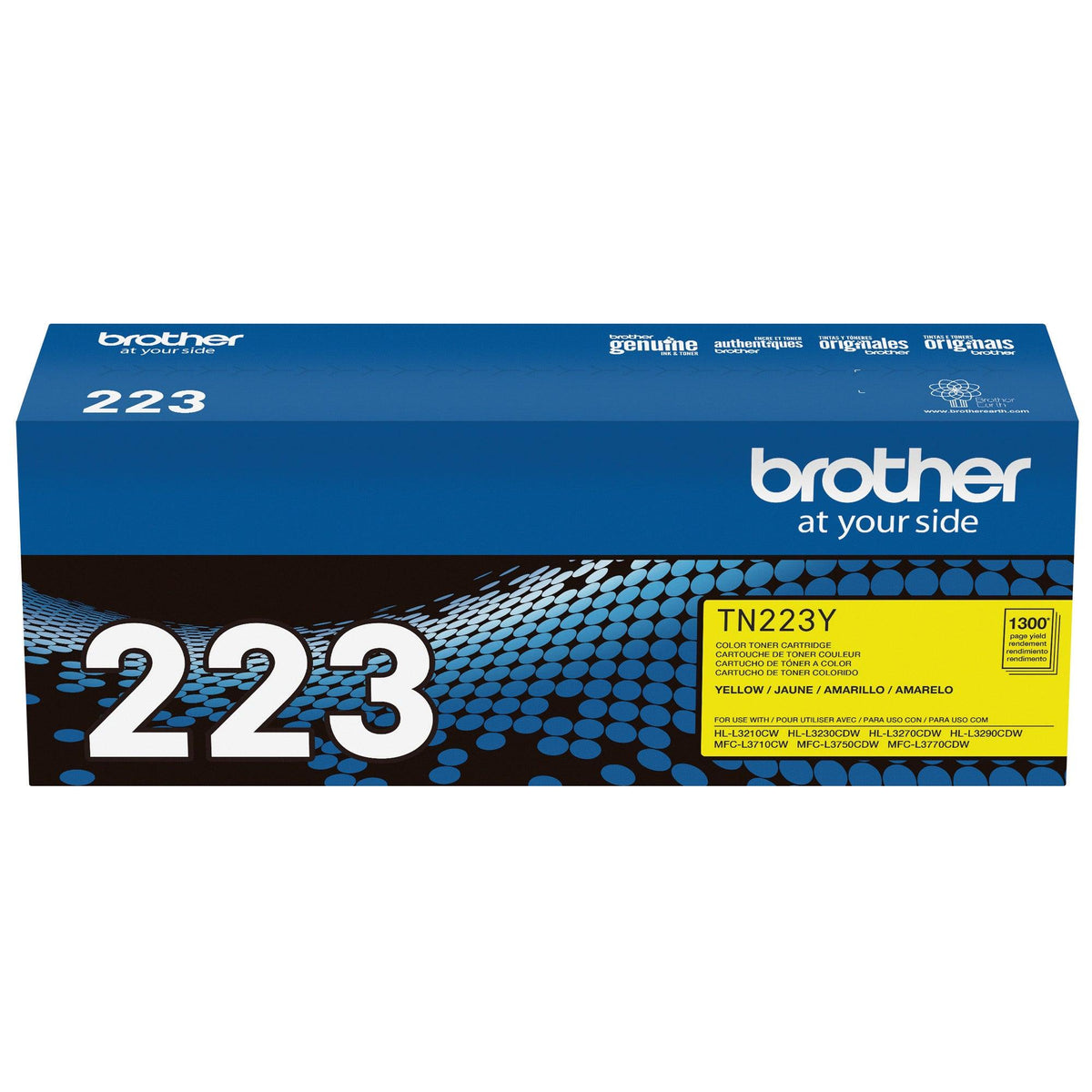 Brother Genuine TN223Y Standard Yield Yellow Toner Cartridge
