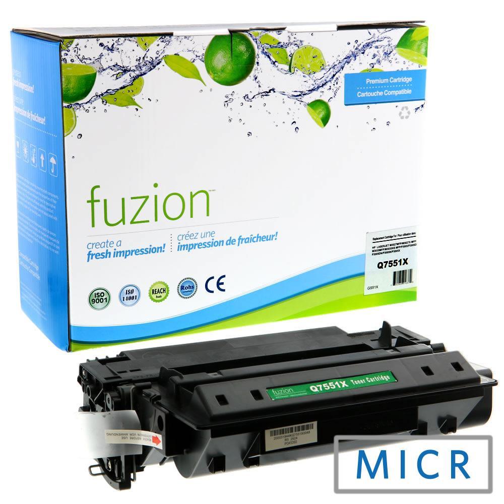 Fuzion Remanufactured MICR Cartridges for HP Q7551X (51X) MICR