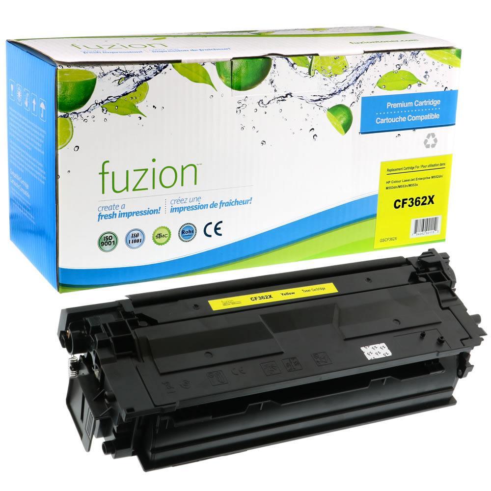 Fuzion Remanufactured Toner for HP CF362X (508X) - Yellow