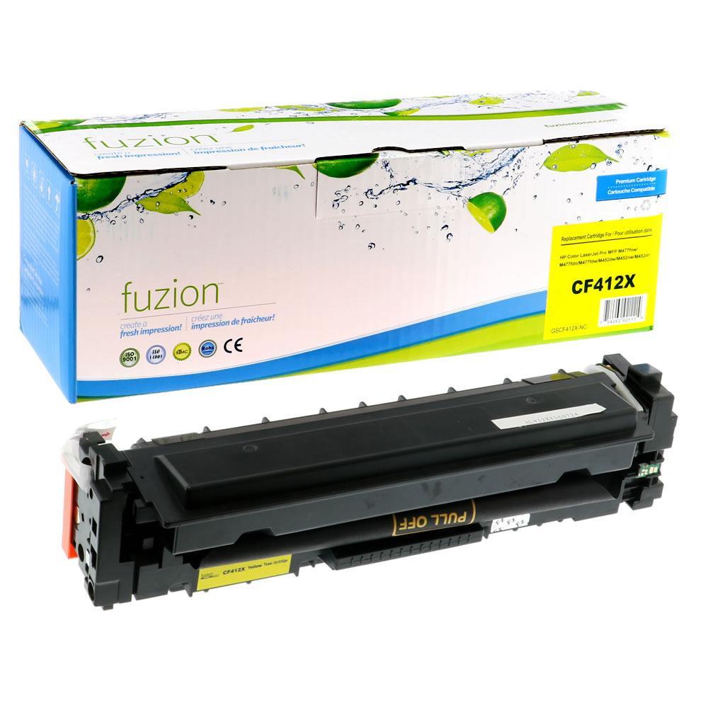 Fuzion New Compatible Toner for HP CF412X (410X) - Yellow