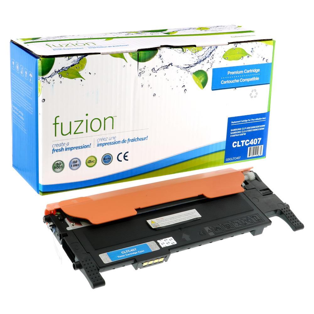 Fuzion Remanufactured Toner for Samsung CLTC407S - Cyan