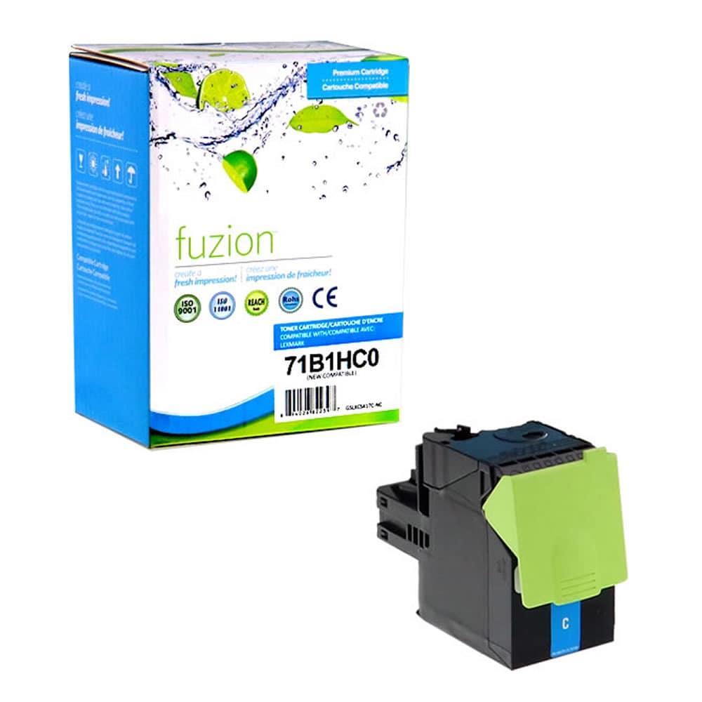 Fuzion New Compatible Toner for Lexmark 71B1HC0 - Cyan