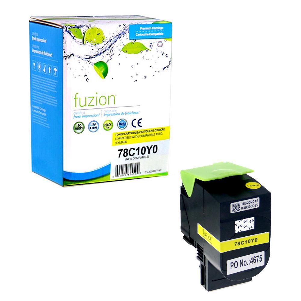 Fuzion Compatible Toner For Lexmark 78C10Y0 Compatible Toner - Yellow