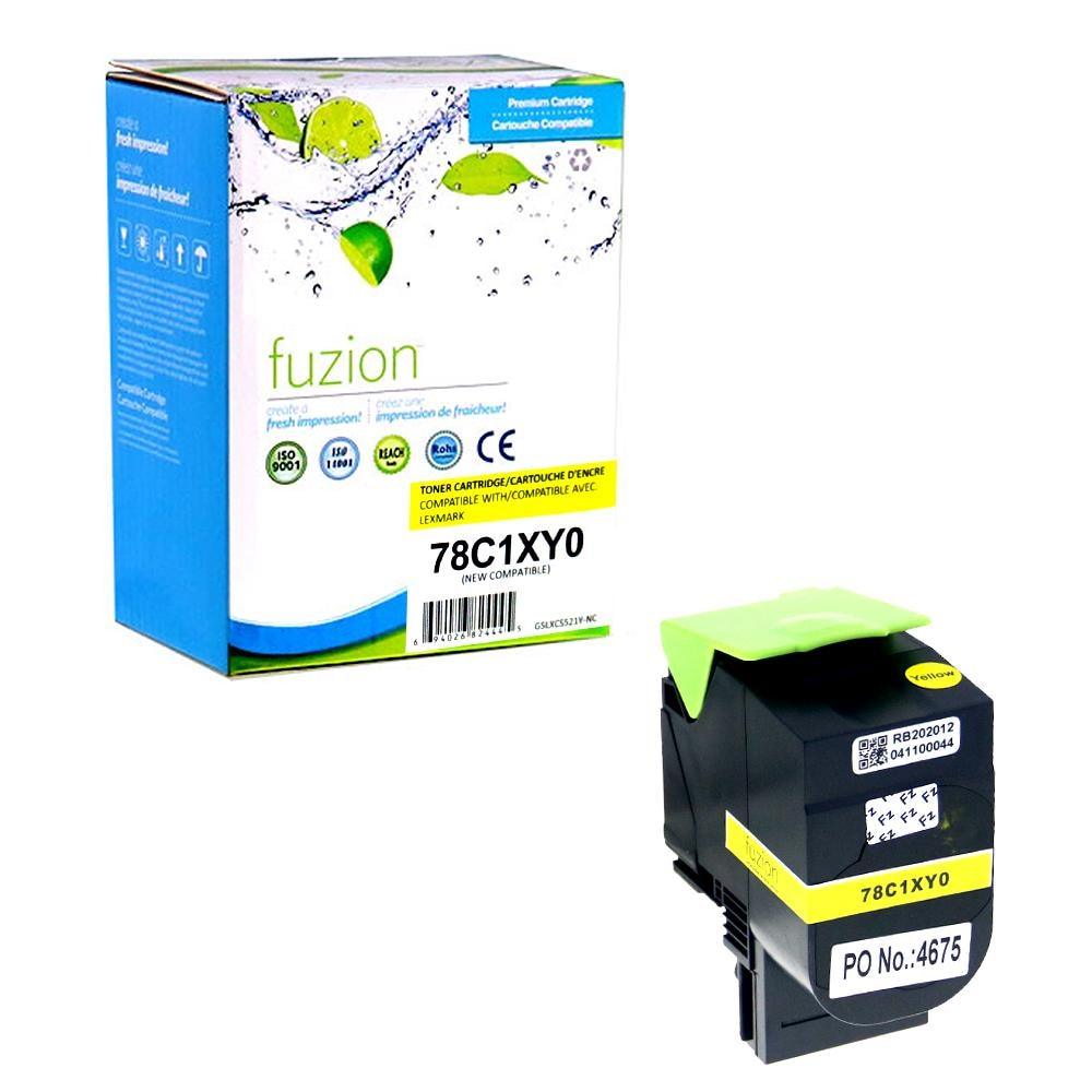 Fuzion New Compatible Toner for Lexmark 78C1XY0 - Yellow