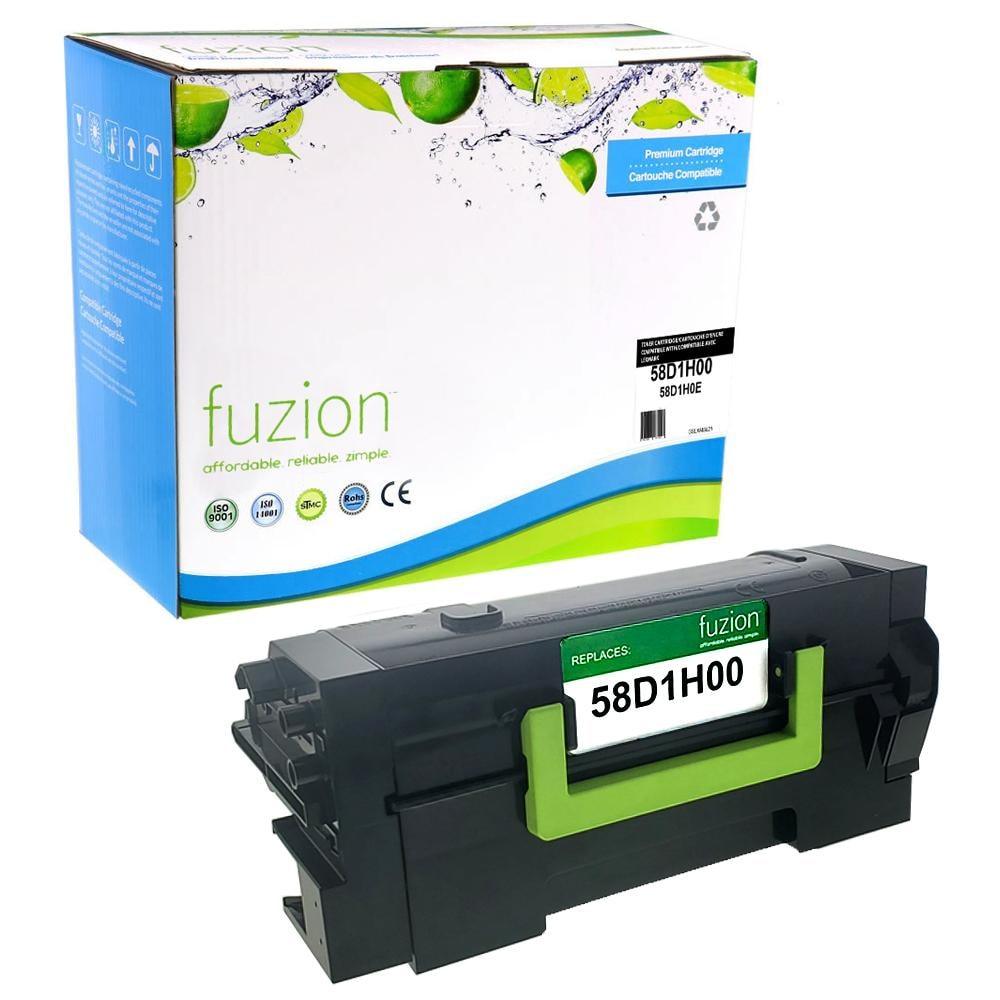 Lexmark 58D1H00 Remanufactured High Yield Laser Toner Cartridge - Black - 1 Each - 15000 Pages