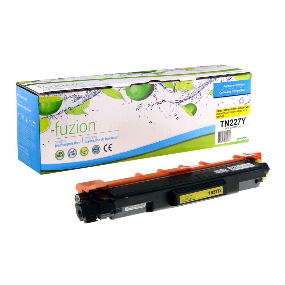 Fuzion Brother TN227Y Compatible Toner Cartridge - Yellow - 2300 Pages