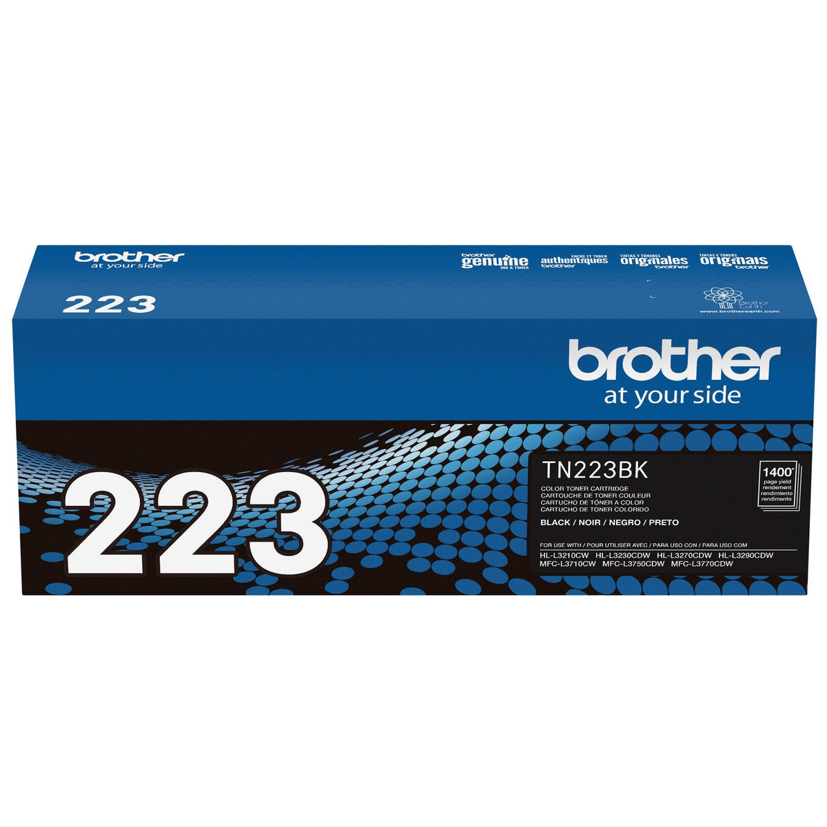 Brother Genuine TN223BK Standard Yield Black Toner Cartridge