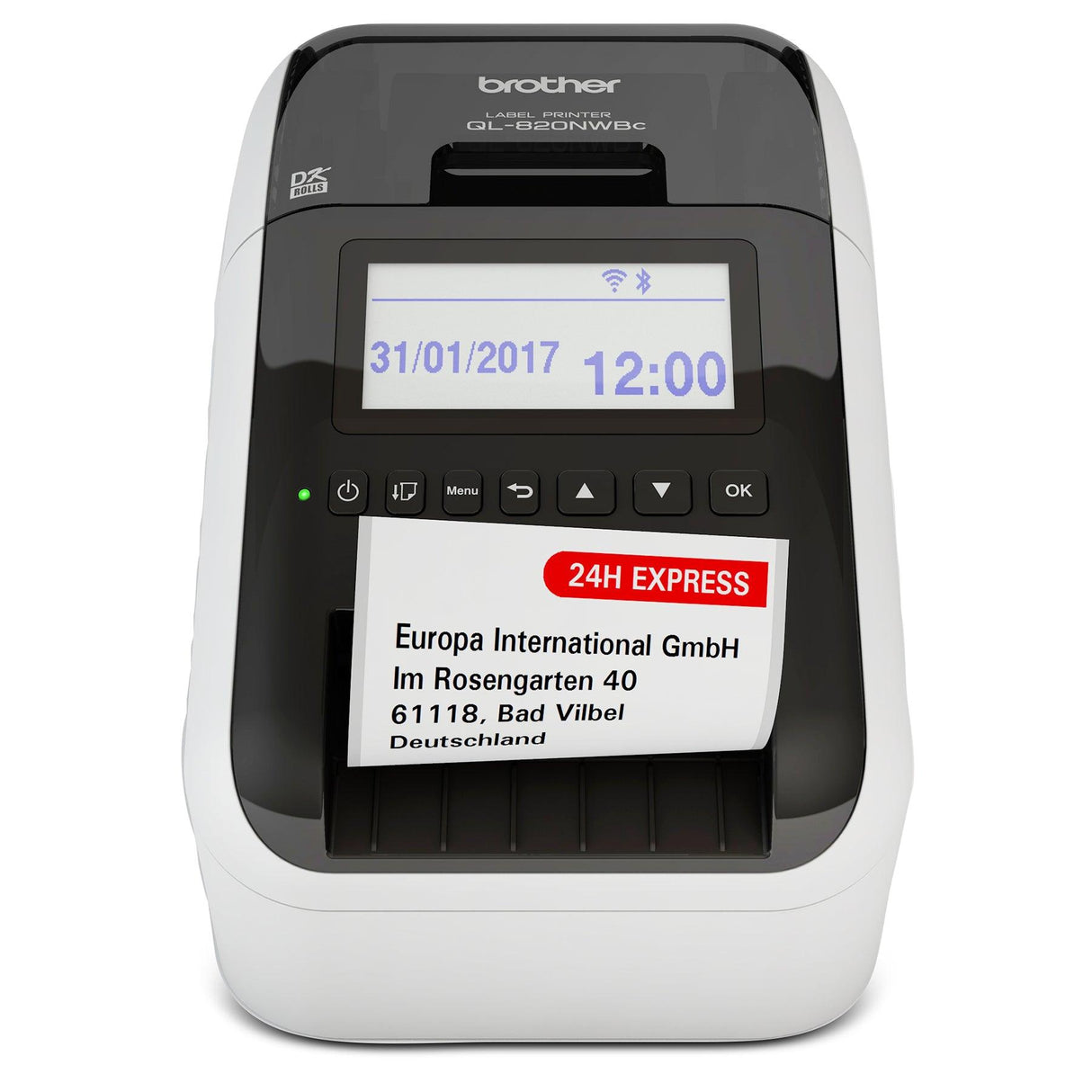 Brother QL-820NWBC Ultra Flexible Label Printer with Multiple Connectivity options - QL-820NWBC Ultra Flexible Label Printer with Multiple Connectivity options