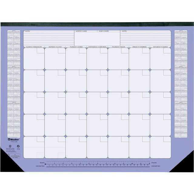 Blueline Blueline Undated Monthly Desk Pad Calendar