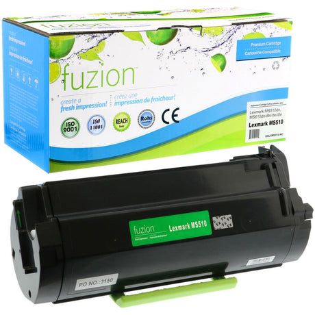 fuzion High Yield Laser Toner Cartridge - Alternative for Lexmark 50FIU00 - Black - 1 Each