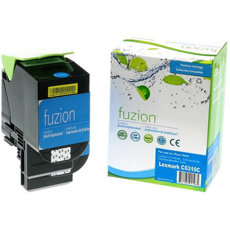 Fuzion High Yield Laser Toner Cartridge - Alternative for Lexmark 701HC - Cyan - 1 Each
