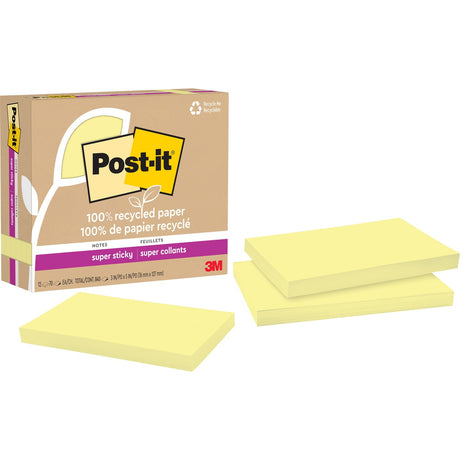 Post-it&reg; Recycled Super Sticky Notes